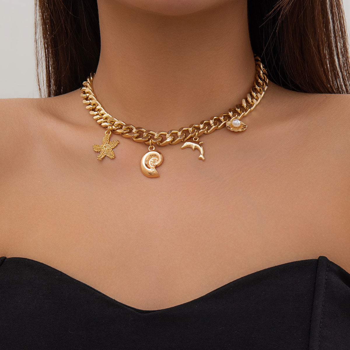 Creative Boho Conch Necklace & Bracelets