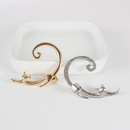 Single Piece Punk Earring with Ear Cuff Rock