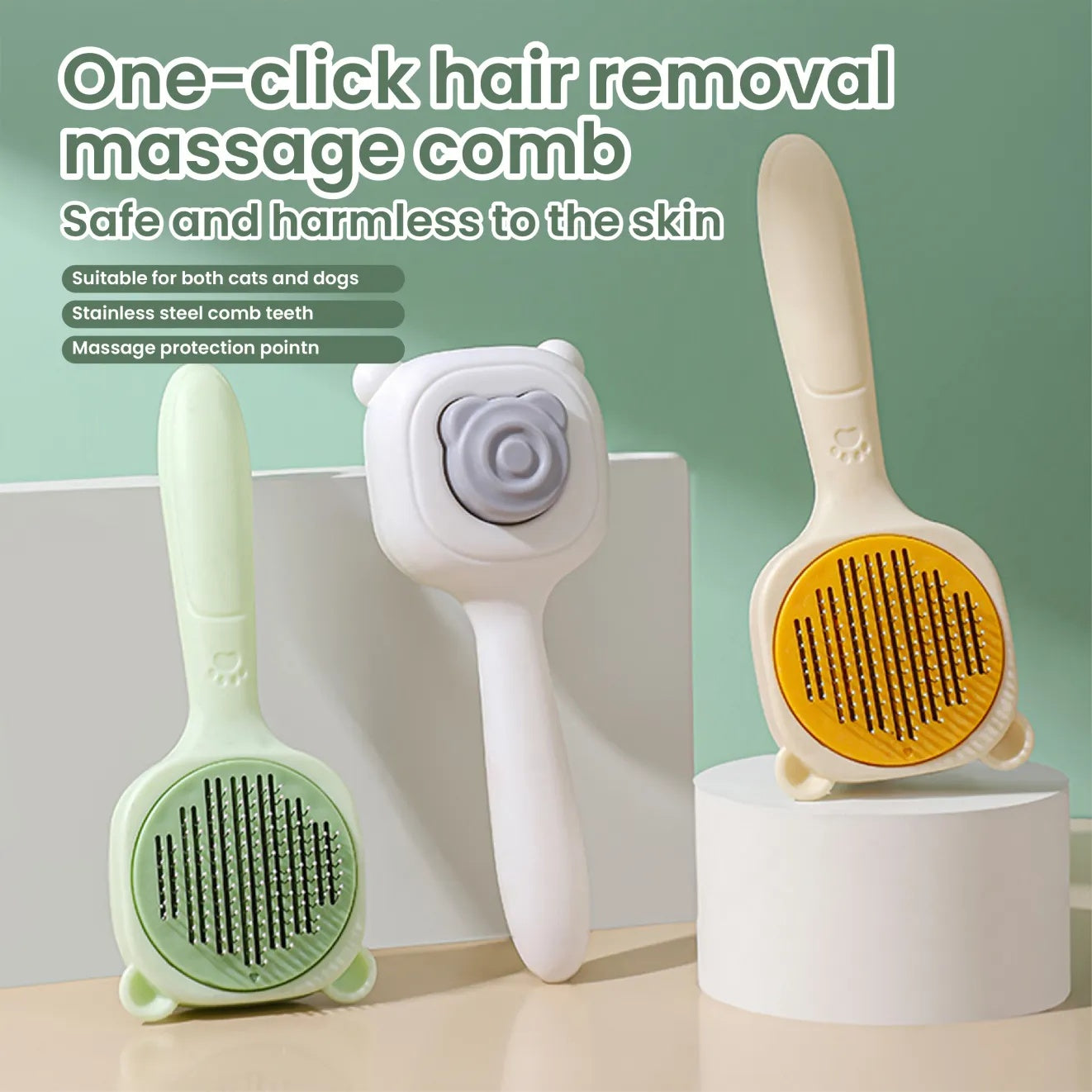 Pet Spray Comb, One-key Spray, Deep Hair Removal