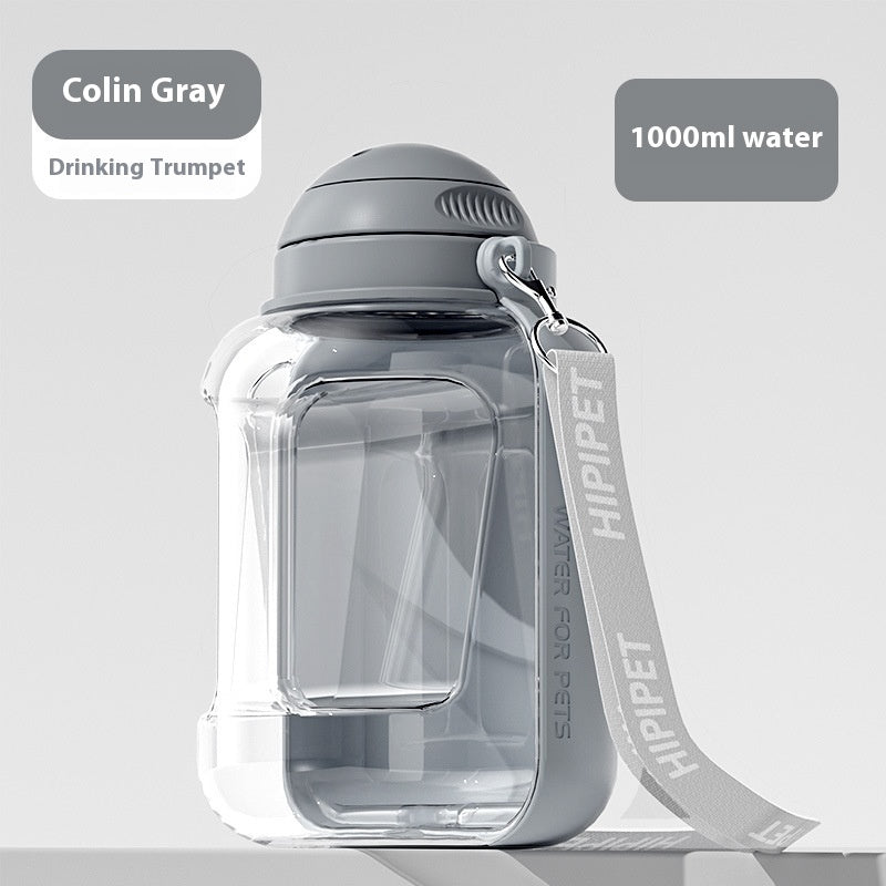 2 In 1 Dog Large Capacity Pets Out Drinking Pot