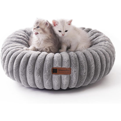 MEWOOFUN Donut Cat Bed