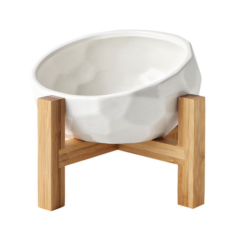 Pet bowl oblique mouth cat bowl food bowl