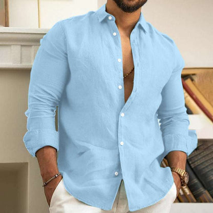 Amazon Men's Linen Shirt Button Shirt Summer