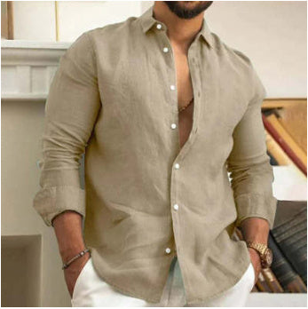 Amazon Men's Linen Shirt Button Shirt Summer