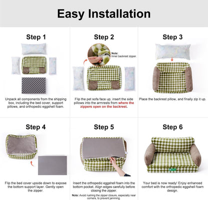 MEWOOFUN Orthopedic Dog Bed For Small Or Medium Dogs -