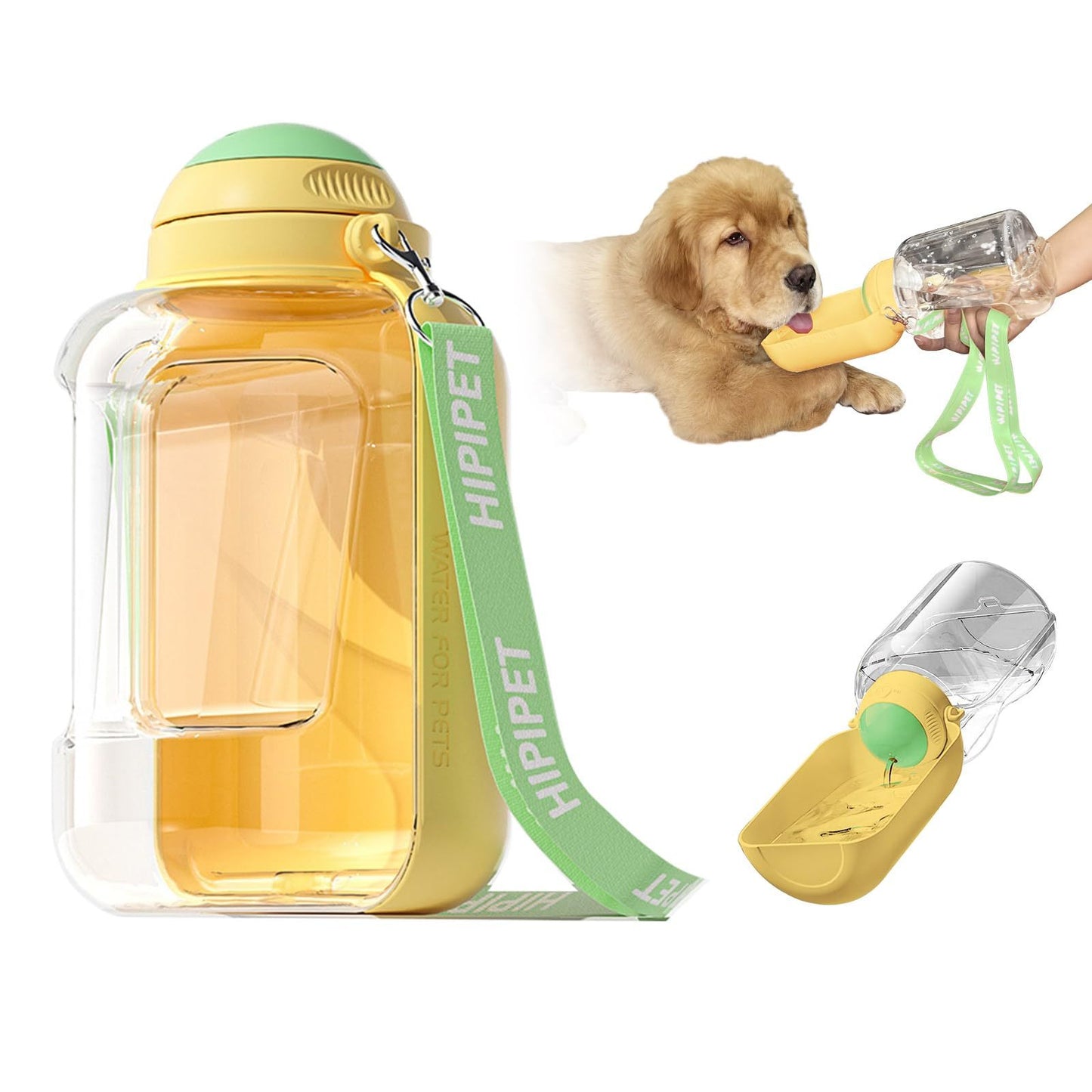 2 In 1 Dog Large Capacity Pets Out Drinking Pot