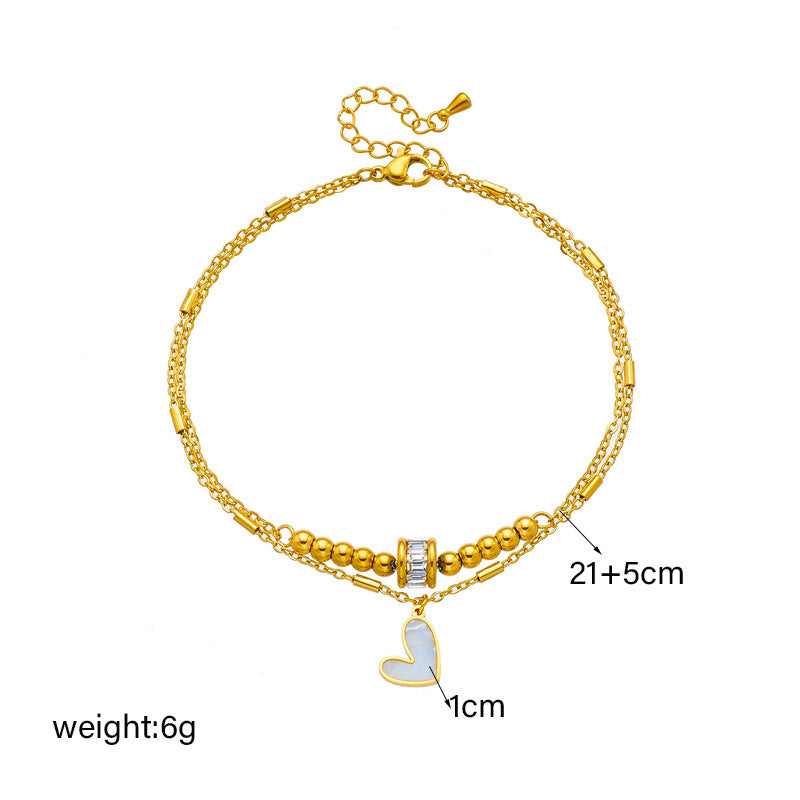 Fashion Jewelry Classic Love Heart Ankle Bracelet