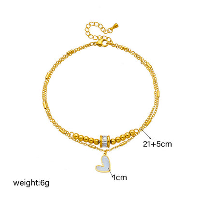 Fashion Jewelry Classic Love Heart Ankle Bracelet