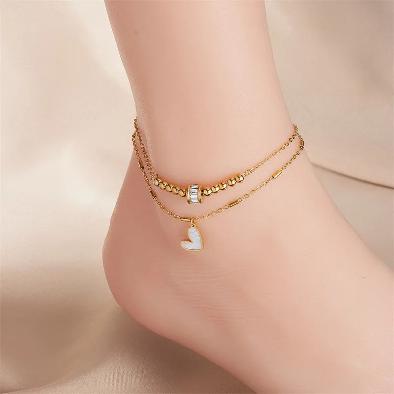 Fashion Jewelry Classic Love Heart Ankle Bracelet