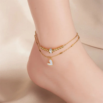 Fashion Jewelry Classic Love Heart Ankle Bracelet