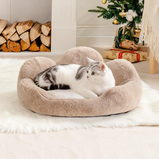 MEWOOFUN Round DogBed For Indoor Dogs