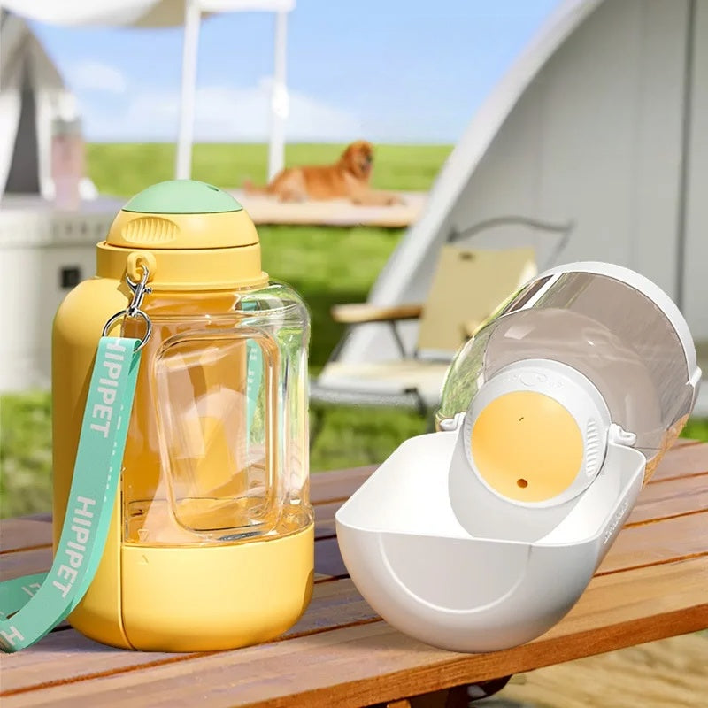 2 In 1 Dog Large Capacity Pets Out Drinking Pot