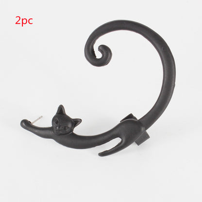 Single Piece Punk Earring with Ear Cuff Rock