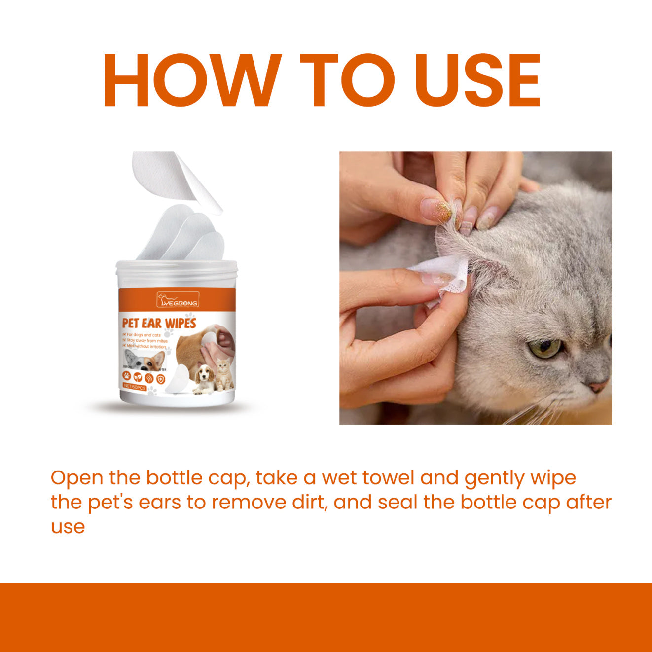 Yegbong Pet Ear Wipes