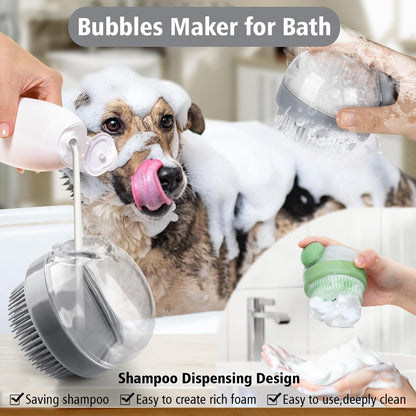 Soft Silicone Bristle Dog Brush