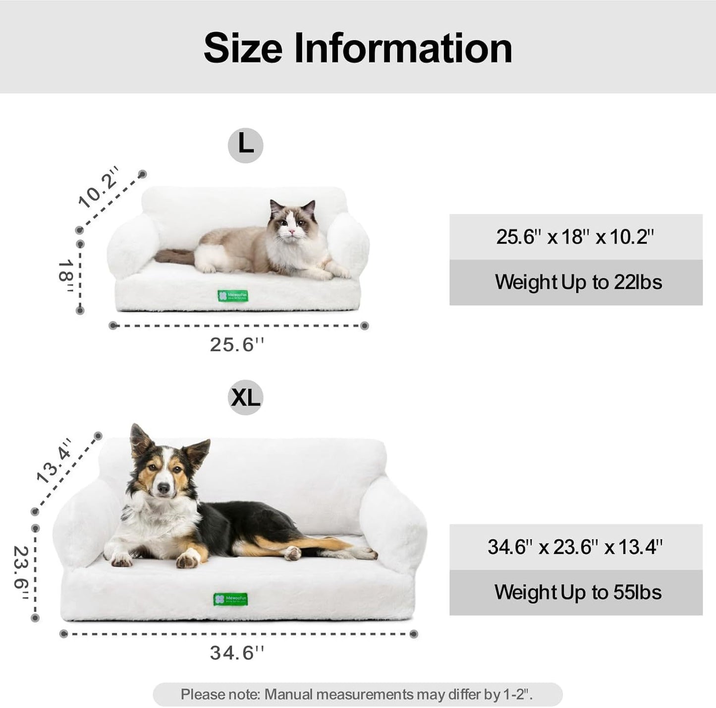 MEWOOFUN Orthopedic Dog Bed For Small Or Medium Dogs -