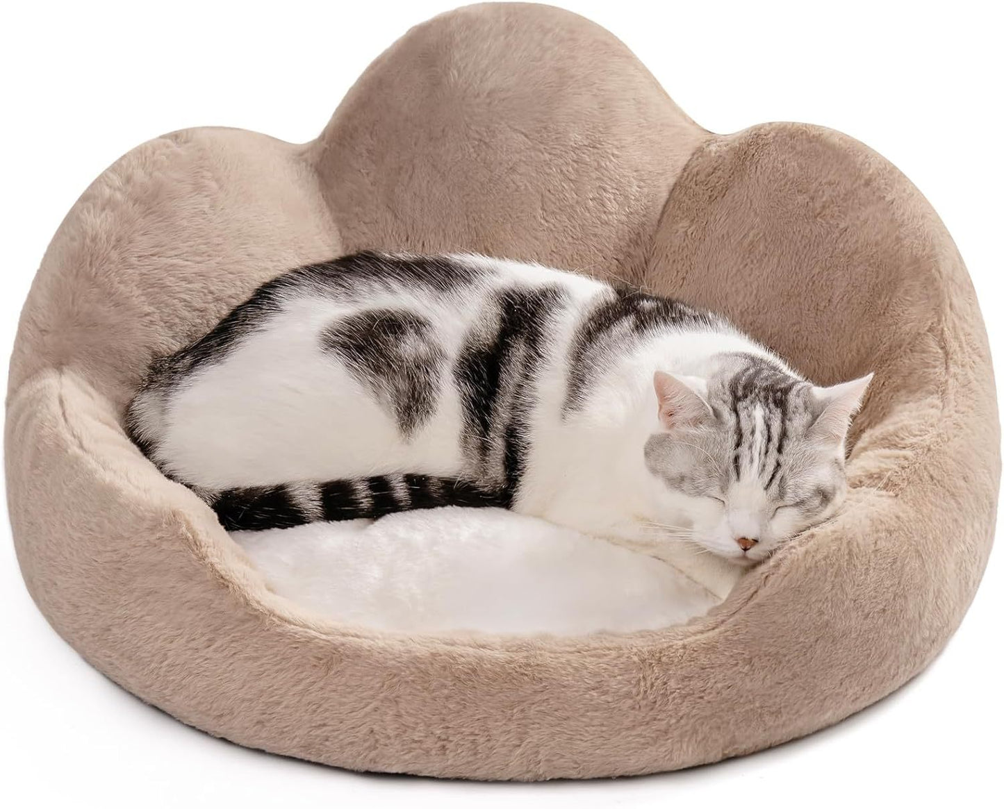 MEWOOFUN Round DogBed For Indoor Dogs