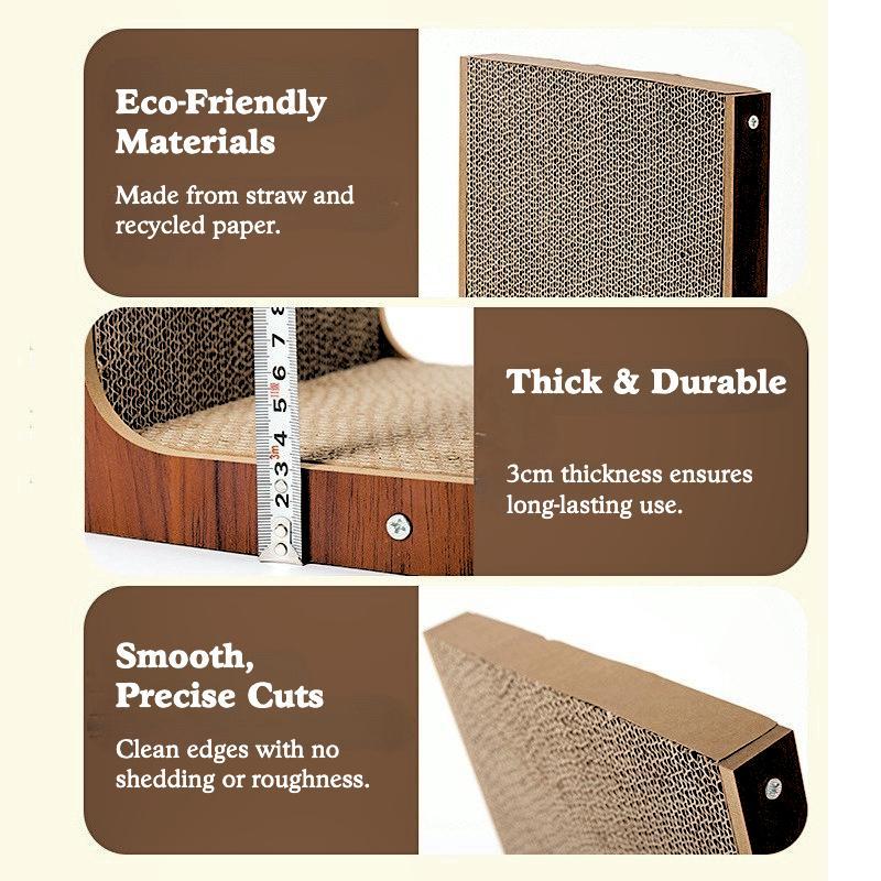 L-shaped Cat Scratching And Leisure Board