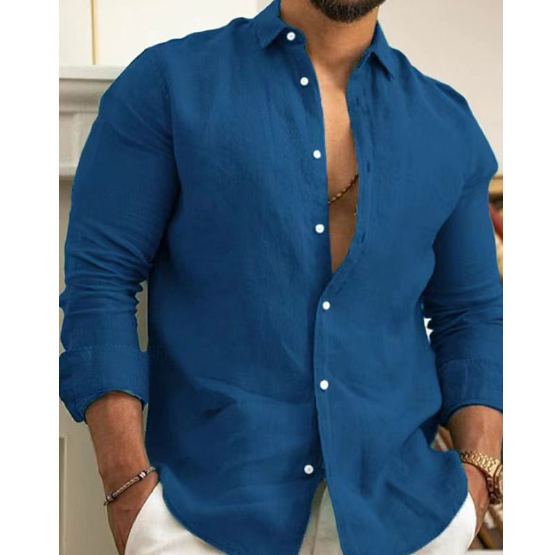 Amazon Men's Linen Shirt Button Shirt Summer