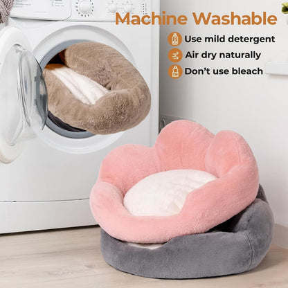 MEWOOFUN Round DogBed For Indoor Dogs