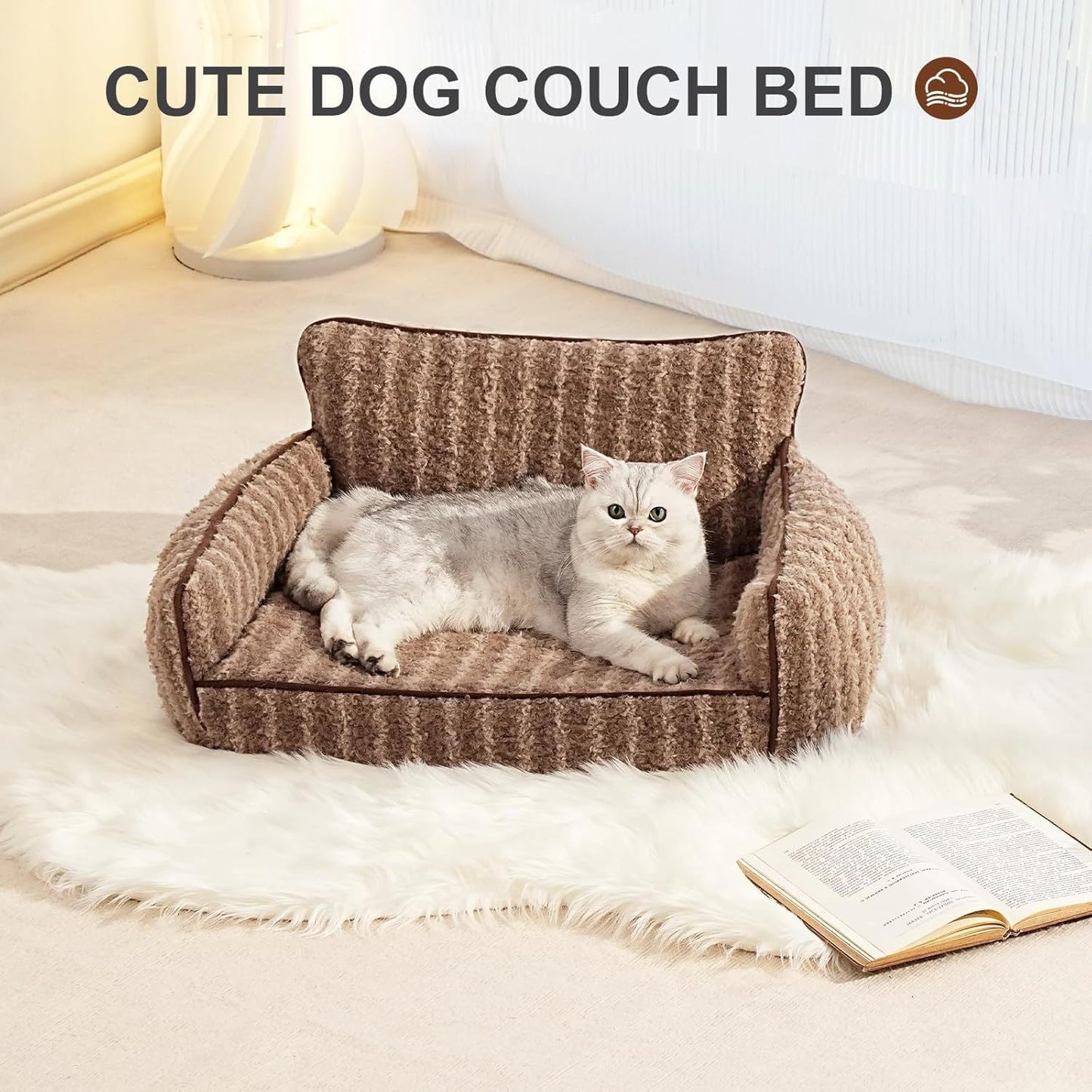Mewoo Orthopedic Dog Couch For Indoor Dogs