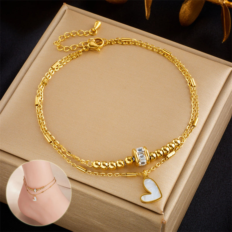Fashion Jewelry Classic Love Heart Ankle Bracelet