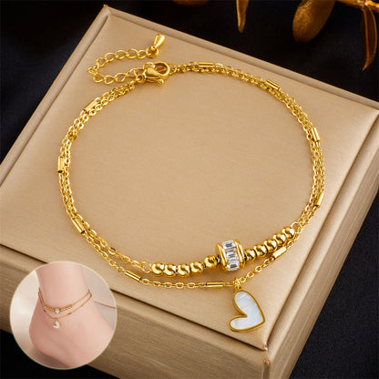 Fashion Jewelry Classic Love Heart Ankle Bracelet