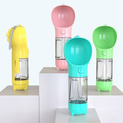 300 500ml Portable Multifunction Dog Water Bottle